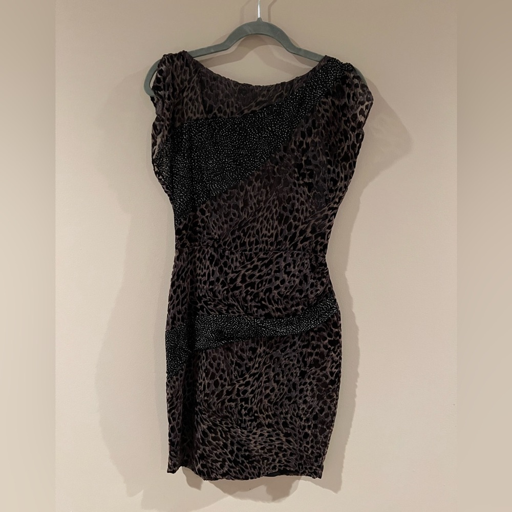 Elegant Leopard Print Dress